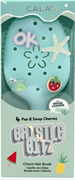 Cala Bristle Bitz Charm Hair Brush