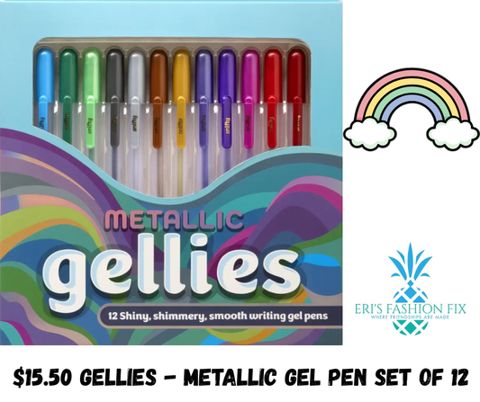 Gellies - Metallic Gel Pen Set 12