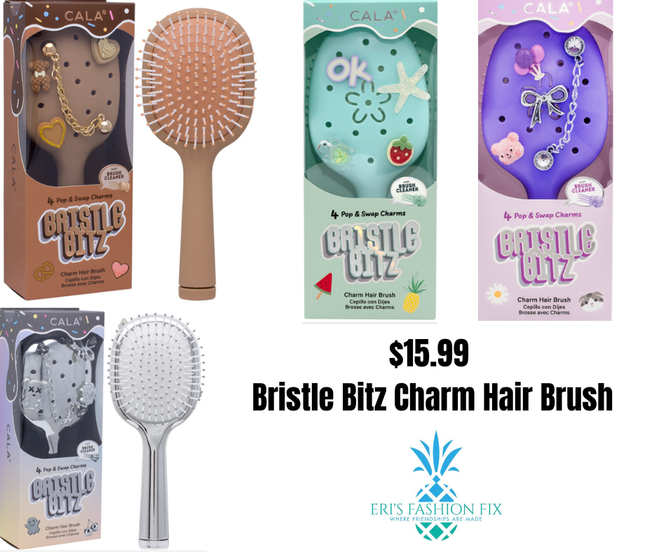 Cala Bristle Bitz Charm Hair Brush