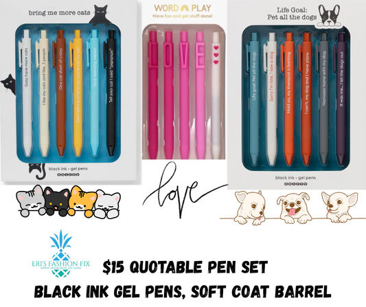 SN Quotable Gel Pen Set