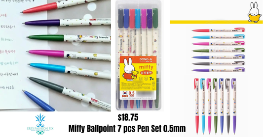 KW Miffy Ballpoint Pen 0.5mm 7PCS Set
