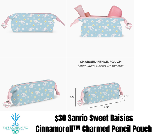 Sanrio Sweet Daisies Cinnamoroll™ Charmed Pencil Pouch