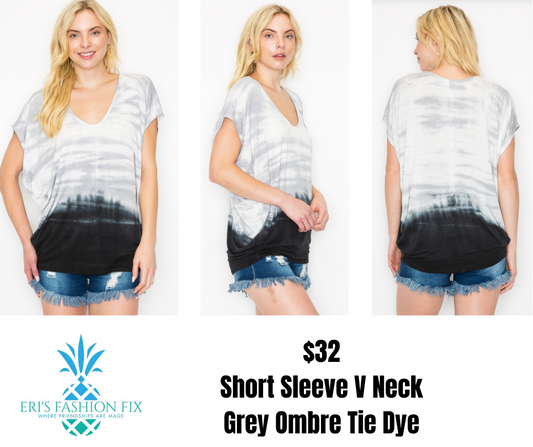 EN JT1467 Tie Dye Ombre Short Sleeve