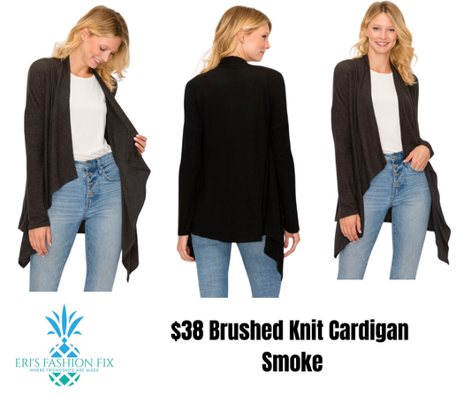 EN GT711 Brushed Knit Cardigan