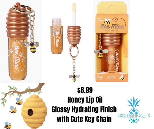 PB Bee Mine Honey Lip Oil Keychain