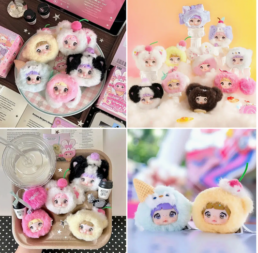 Blind Box  Nommi 100% Sweetness Series Kawaii Plush Doll Keychain(1pc)