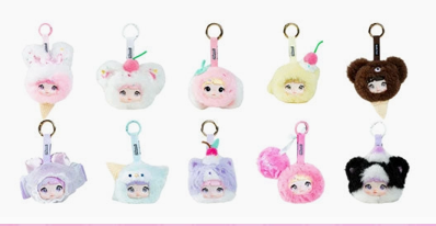 Blind Box  Nommi 100% Sweetness Series Kawaii Plush Doll Keychain(1pc)