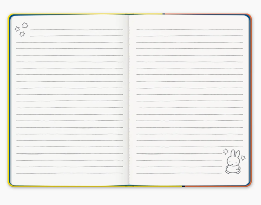 Miffy Hard Cover Notebook with Enamel Book Mark