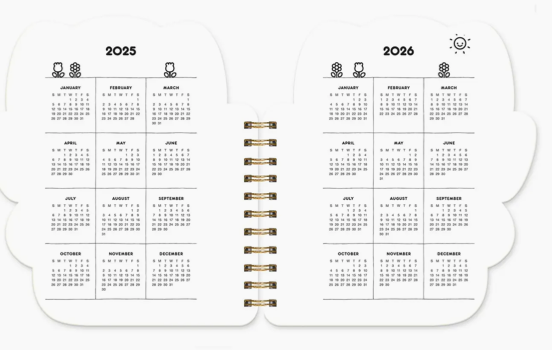 2026 Hello Kitty Playful Pink Die-Cut Weekly Planner