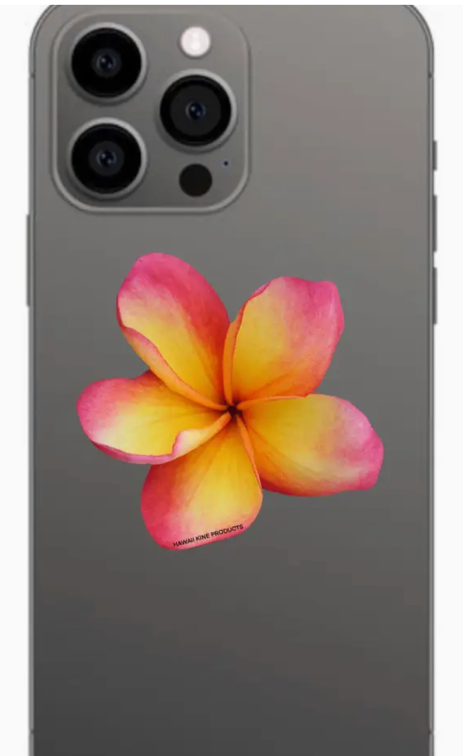 HI Pink Plumeria Magnetic Phone Grip
