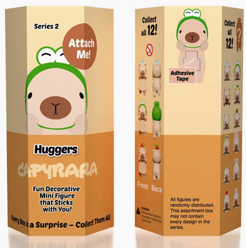 Capybara Huggers: the Phone Hugging Animals Collectable Figurine Blind Bag