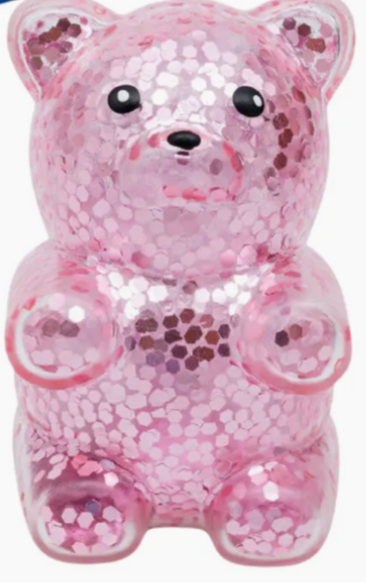 CC Light Up Glittery Air Bear Fidget Toy
