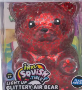 CC Light Up Glittery Air Bear Fidget Toy