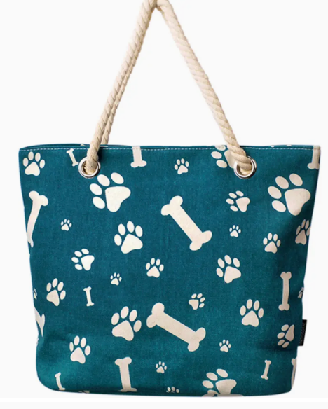 JO Paw Bone Print Tote Bag